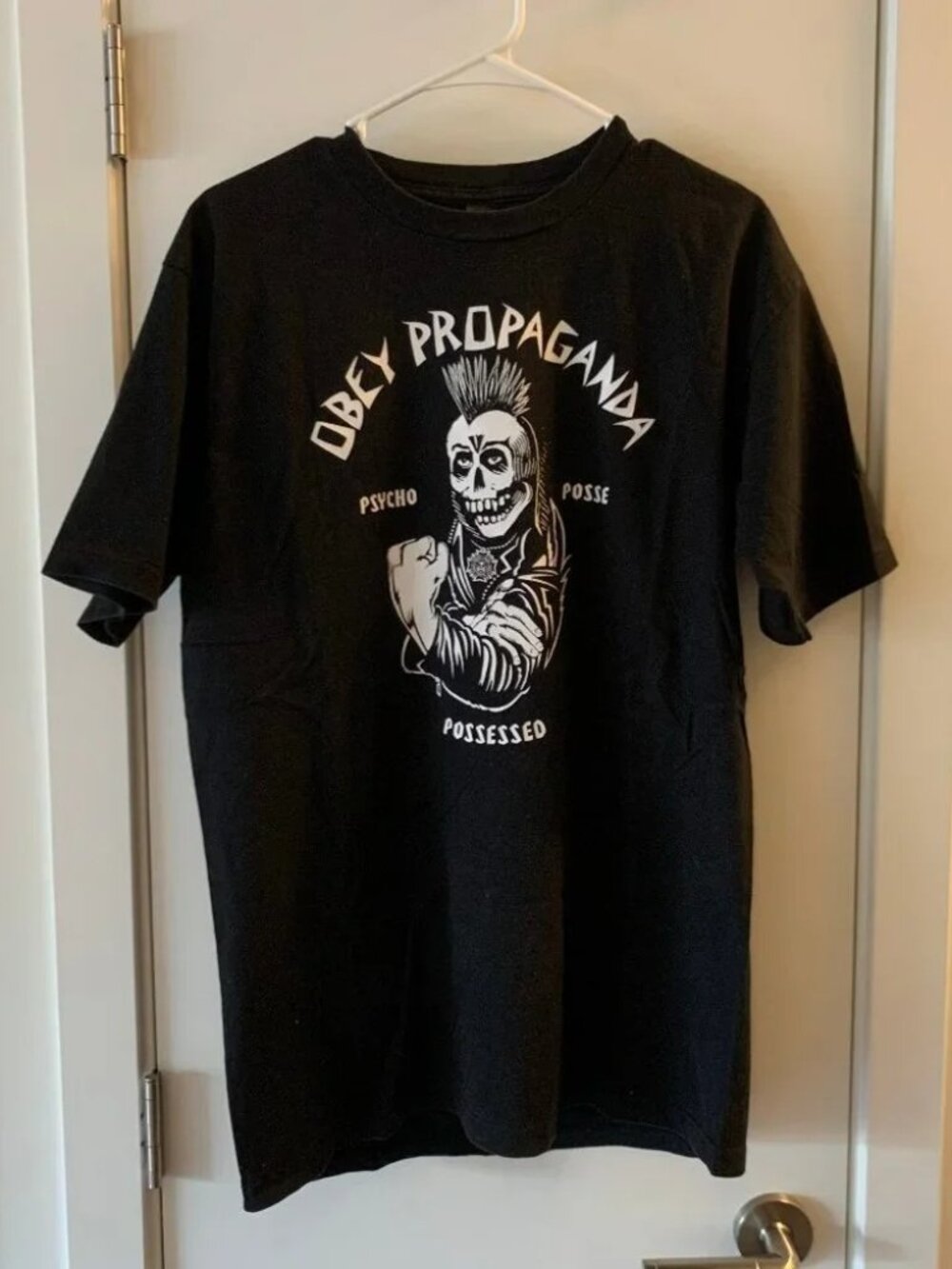 OBEY PSYCHO POSSE SHIRT MADE IN USA LARGE
